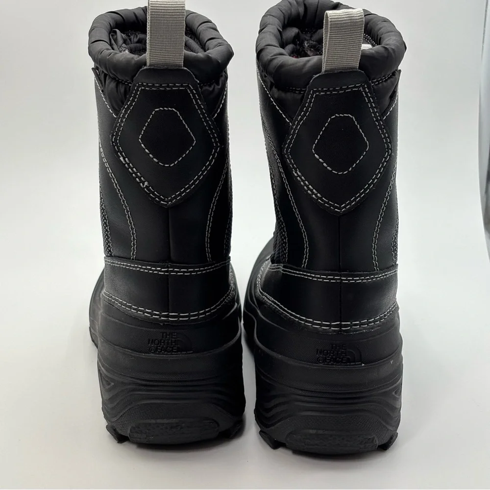 The North Face Alpenglow‎ IV Insulated Waterproof Pac Black Winter Boots Size 2